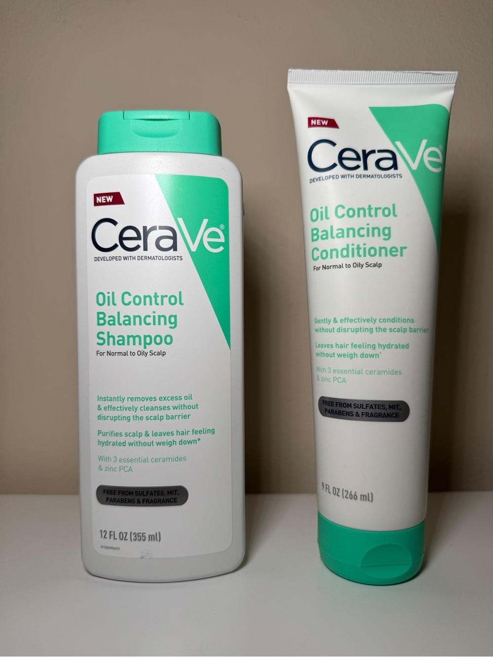 CeraVe Oil Control Balancing Shampoo & Conditioner Set Bundle NEW